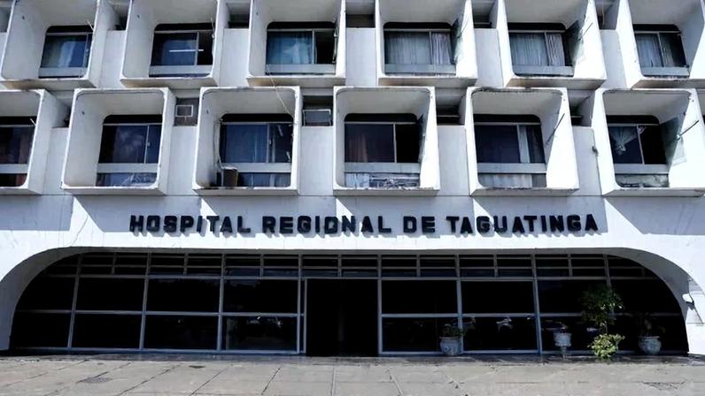 Vítima está internada no HRT - (crédito: Jhonatan Cantarelle/Agência Saúde DF)