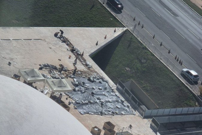 Remoção e a fragmentação de mármores originais do Congresso Nacional - (crédito: arquivo pessoal )