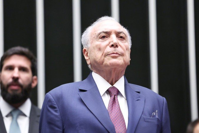 A celebração dos 200 anos remonta à instalação do Parlamento, em 1826, e foi lembrada por Temer como um marco institucional - (crédito: Kayo Magalhães / Câmara dos Deputados)