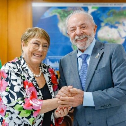 Lula recebe Michelle Bachelet, candidata à direção das Nações Unidas