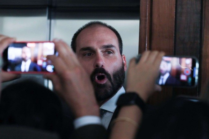 O ex-deputado Eduardo Bolsonaro vive no Texas desde março de 2025 - (crédito: Lula Marques/Agência Brasil)