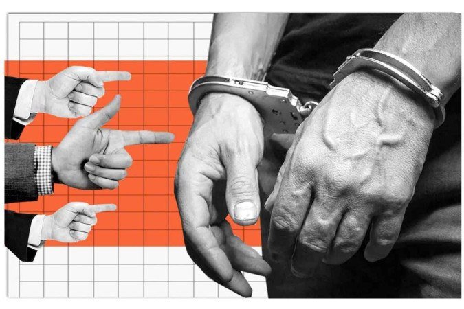 Após a localização e prisão, o homem foi conduzido à 1ª Delegacia de Polícia (Asa Sul) - (crédito: Caio Gomez)