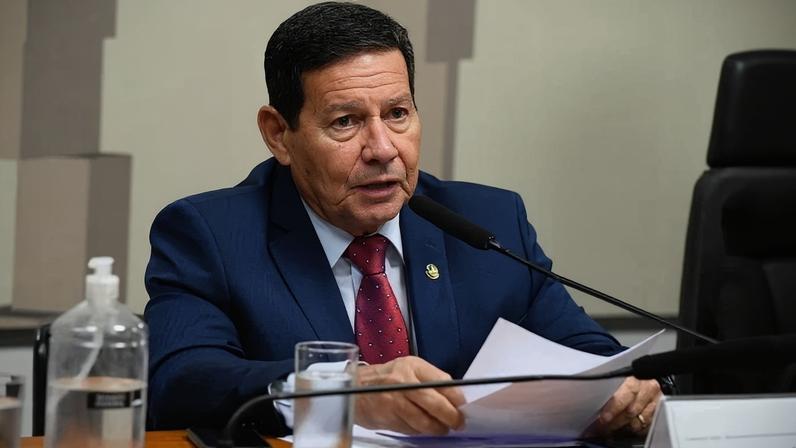 Mourão diz que a preocupação com os efeitos climáticos extremos já mobiliza o Congresso desde as enchentes que atingiram o Rio Grande do Sul em 2024 - (crédito: Roque de Sá/Agência Senado)