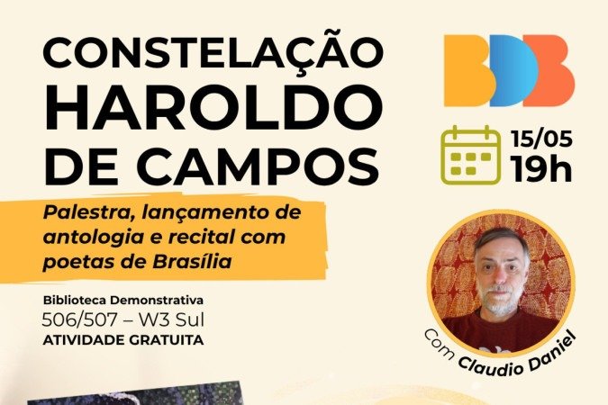 Cláudio Daniel lança 'Constelação Haroldo de Campos' - (crédito: Divulgação)