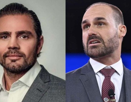 PF suspeita que dinheiro de Vorcaro tenha custeado despesas de Eduardo Bolsonaro nos EUA - (crédito: Reprodução/Saul Loeb/AFP)