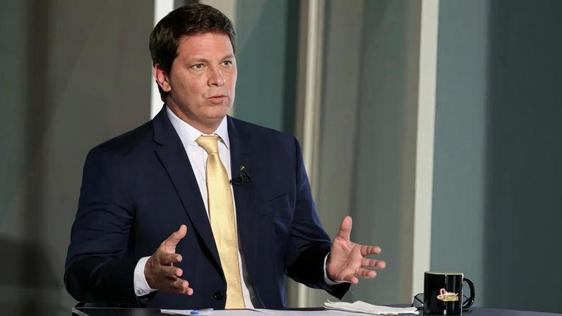 O secretário especial da Cultura, Mario Frias, participa do programa Sem Censura, na TV Brasil