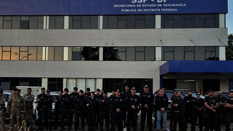 Ação integrada entre PMDF e PCDF intensifica abordagens, patrulhamento tático e ações em áreas consideradas sensíveis das regiões - (crédito: Reprodução Paulo Gontijo)