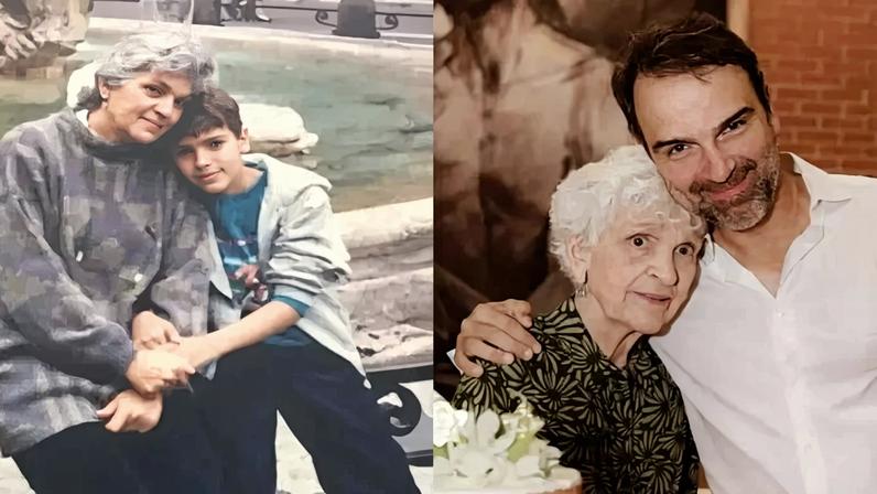 Tadeu Schmidt lamenta morte da mãe e emociona com mensagem de despedida - (crédito: Observatorio dos Famosos)