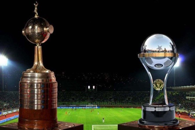 Taças da Libertadores e Sul-Americana - (crédito: Foto: Divulgação / Conmebol)
