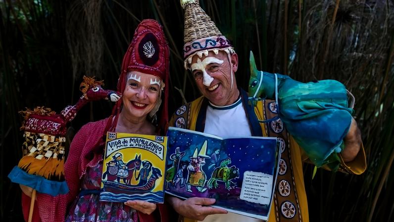 Anna Göbel e Chico Simões lançam a obra "Vida de Mamulengo: o sonho de Margarida". - (crédito: Divulgação)