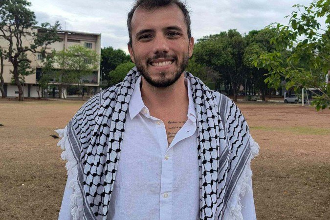 Thiago Ávila e Saif Abu Keshek faziam parte da flotilha humanitária Global Sumud que, com mais de 50 embarcações, partiu de diferentes portos de Itália, França e Espanha rumo a Gaza - (crédito: Junio Silva)