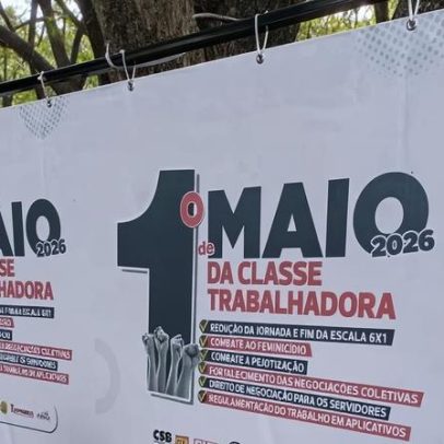 Manifestação no Eixão Sul pede fim da jornada 6x1