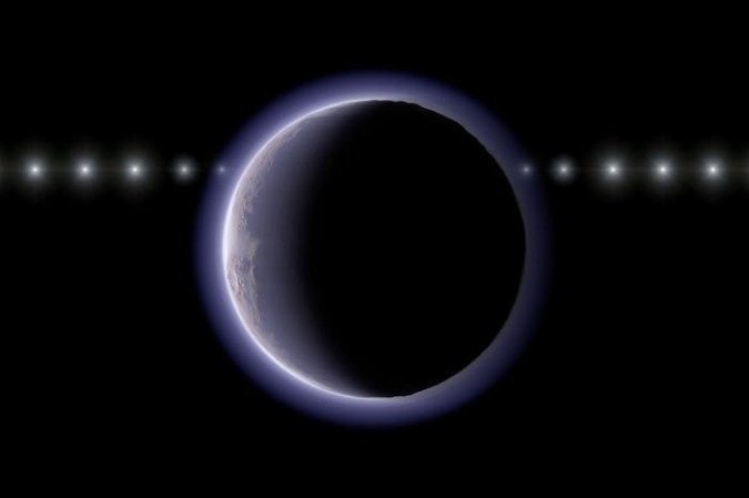 A observação, feita pelo Observatório Astronômico de Ishigakijima, no Japão, ocorreu em 10 de janeiro 2024, quando o (612533) 2002 XV 93 passava na frente de uma estrela - (crédito: Reprodução/NAOJ )