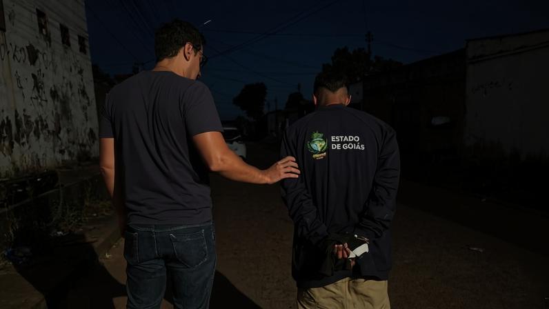 Homem foi preso horas depois do crime - (crédito: PCGO/Divulgação)