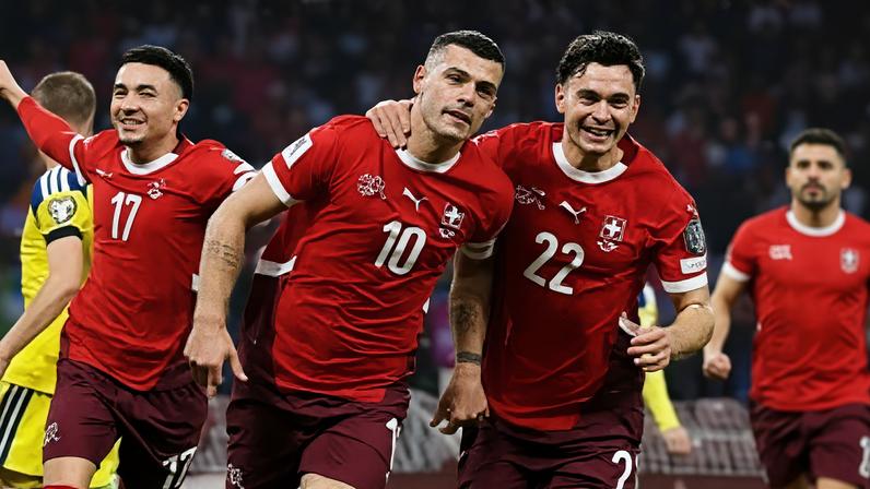 Suíça vai para sexta Copa do Mundo seguida - (crédito: Reprodução/X/@UEFAEURO)