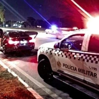 Dupla é presa por disputa de racha na L4 Sul; vídeo mostra incidente