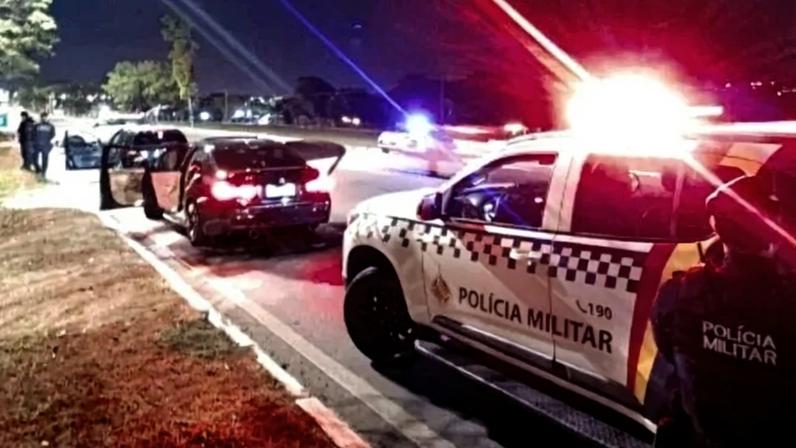Operação última volta da PMDF prende homens por racha - (crédito: PMDF/Divulgação)