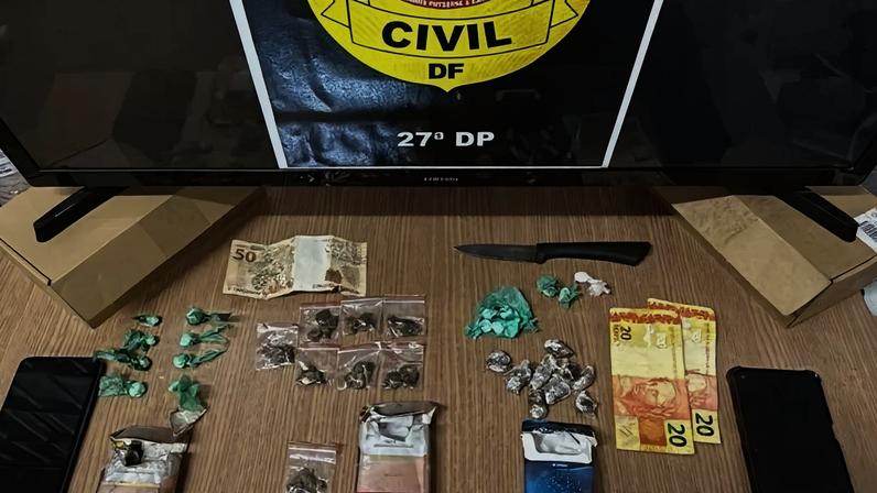 A operação começou após denúncias anônimas sobre a venda constante de entorpecentes - (crédito: Polícia Civil do Distrito Federal/Divulgação)