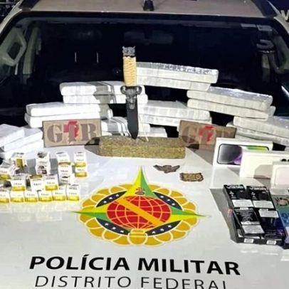 PMDF apreende caminhão com R$ 100 mil em drogas e Mounjaro