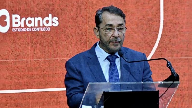 O presidente do Correio, Guilherme Machado, discursou nesta terça-feira (26/5) na abertura do CB Debate "Escala 6x1: em busca do equilíbrio na jornada de trabalho" - (crédito: Ed Alves/CB/DA.Press)
