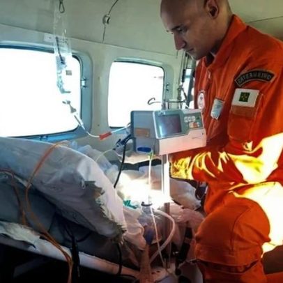Bombeiros do DF transferem criança com encefalite de Porto Alegre para Brasília