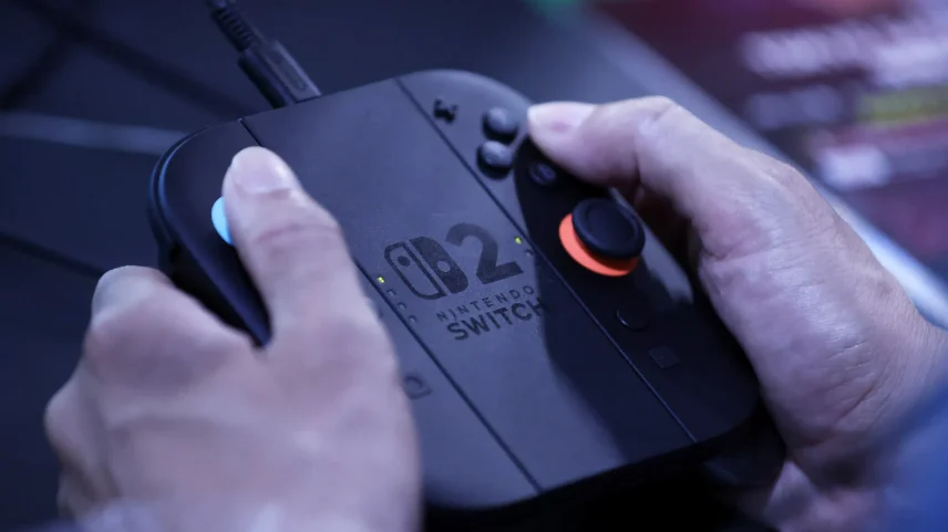 A Nintendo Switch 2 game controller.