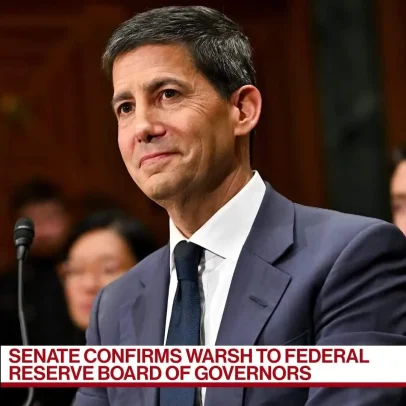 Senado Confirma Kevin Warsh no Conselho de Governadores do Fed