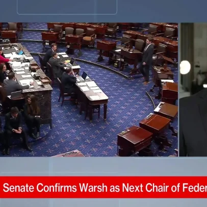 Senado confirma Warsh para liderar o Federal Reserve