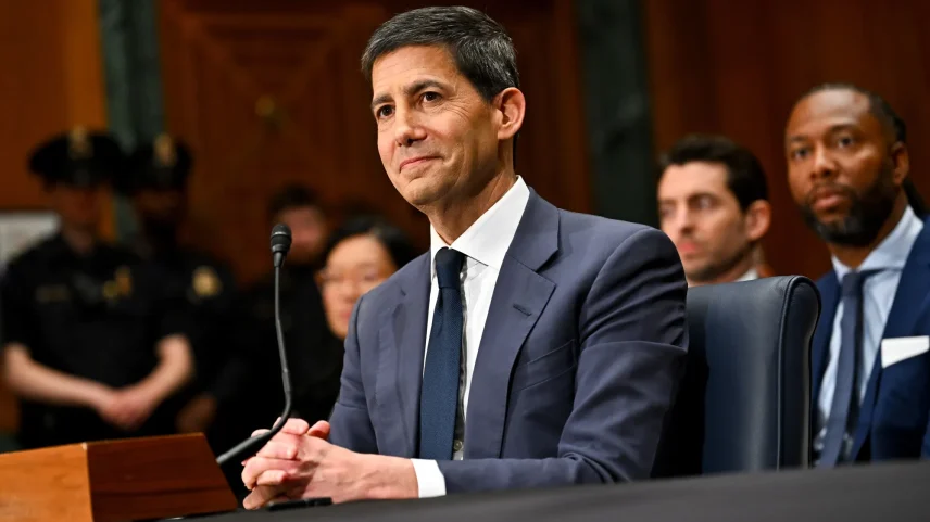 Kevin Warsh at his Senate confirmation hearing in April.
