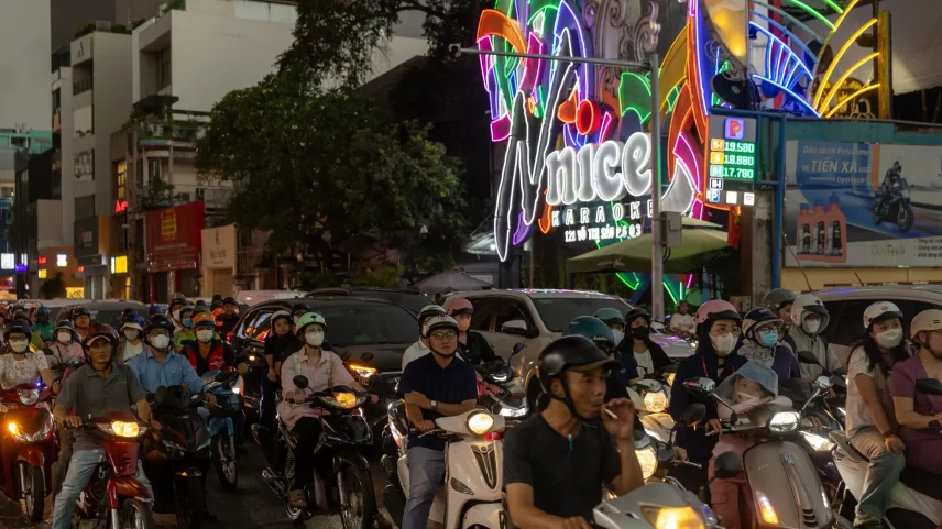 A karaoke bar in Ho Chi Minh City.