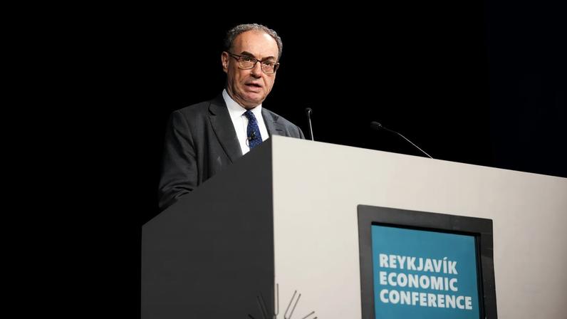 Peter Magyar in Brussels, on April 29.