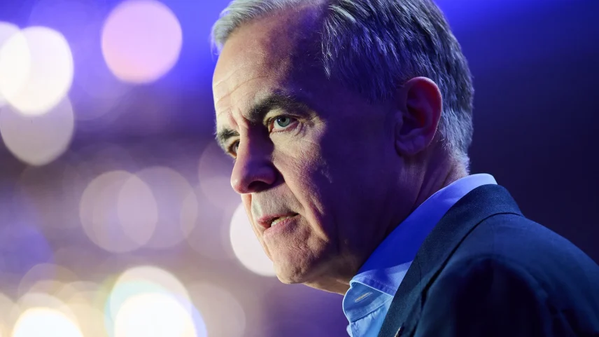 Prime Minister Mark Carney speaks at the 2026 Global Progress Action Summit in Toronto on May 9.