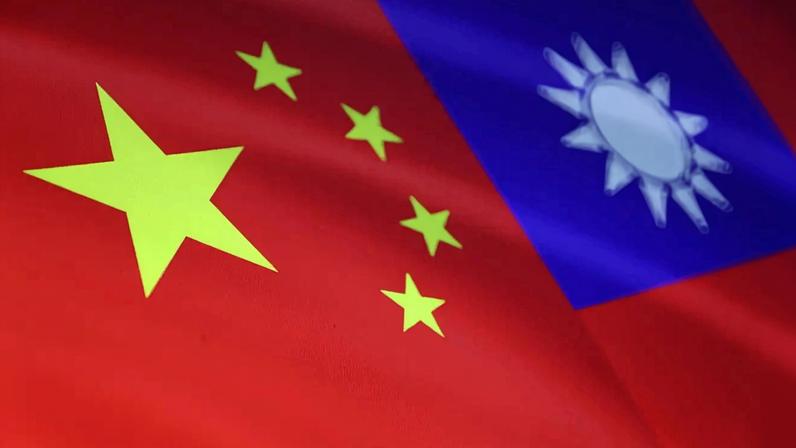 Illustração mostra bandeiras de China e Taiwan (Foto: Dado Ruvic/Reuters)