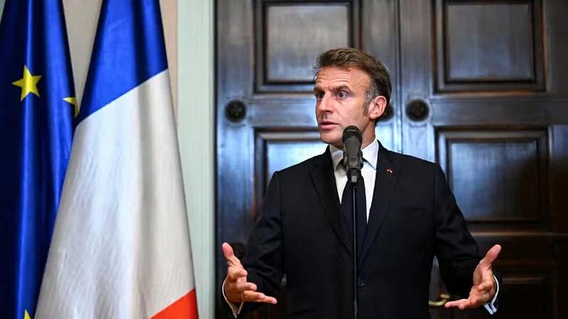 Emmanuel Macron, presidente da França — Foto: Annegret Hilse/Reuters