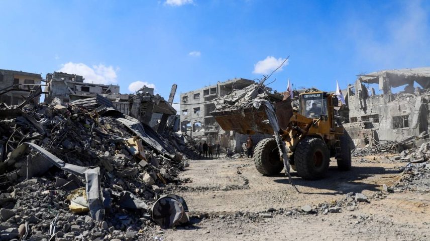 Ruínas na Cidade de Gaza