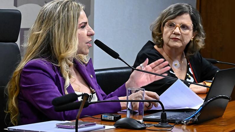 Mesa: presidente da CMCVM, deputada Luizianne Lins (PT-CE) vice-presidente da CMCVM, senadora Teresa Leitão (PT-PE).