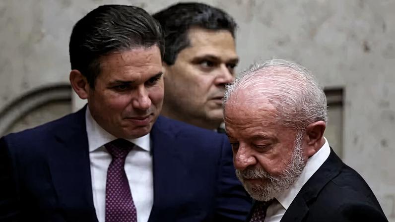Presidente Lula e os presidentes da Câmara, Hugo Motta, e do Senado, Davi Alcolumbre