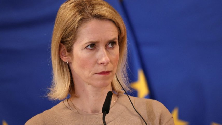 A chefe da política externa da UE, Kaja Kallas