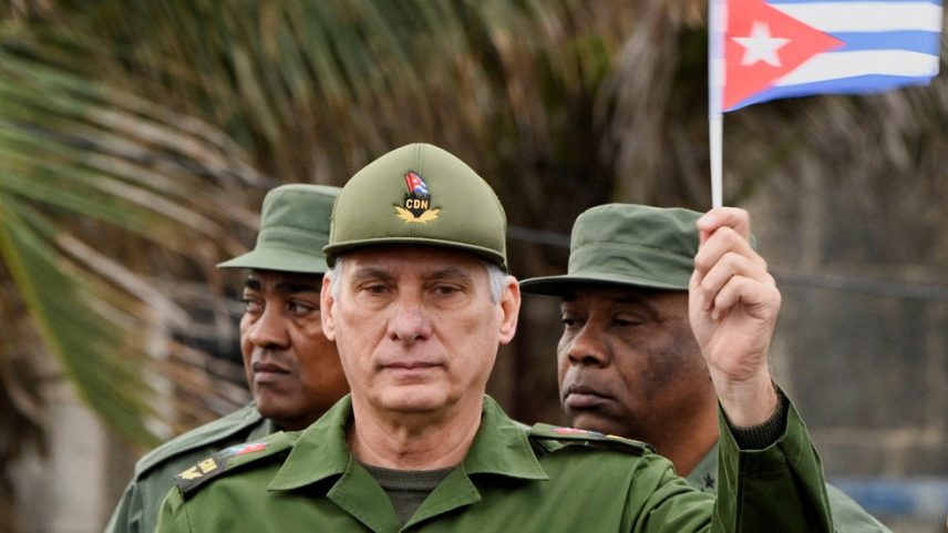 O presidente de Cuba, Miguel Díaz-Canel, em 16 de janeiro de 2026 — Foto: REUTERS/Norlys Perez
