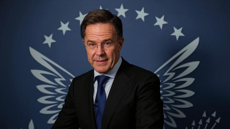 Secretário-geral da Otan, Mark Rutte, em discurso na Fundação Ronald Reagan, em Washington D.C., nos Estados Unidos, em 9 de abril de 2026.
