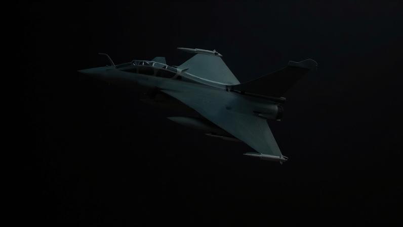 Caças Rafale da Otan durante missão de patrulha na Letônia em 14 de abril — Foto: REUTERS/Ints Kalnins