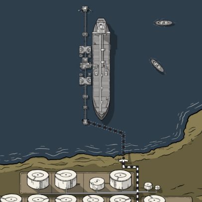 Da travessia pelo Estreito de Hormuz ao tanque de combustível