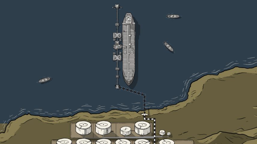 This Japanese oil tanker is stuck in the Persian Gulf, trapped by the Iranian blockade.