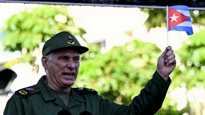 Presidente de Cuba, Miguel Díaz-Canel — Foto: Norlys Perez / Reuters