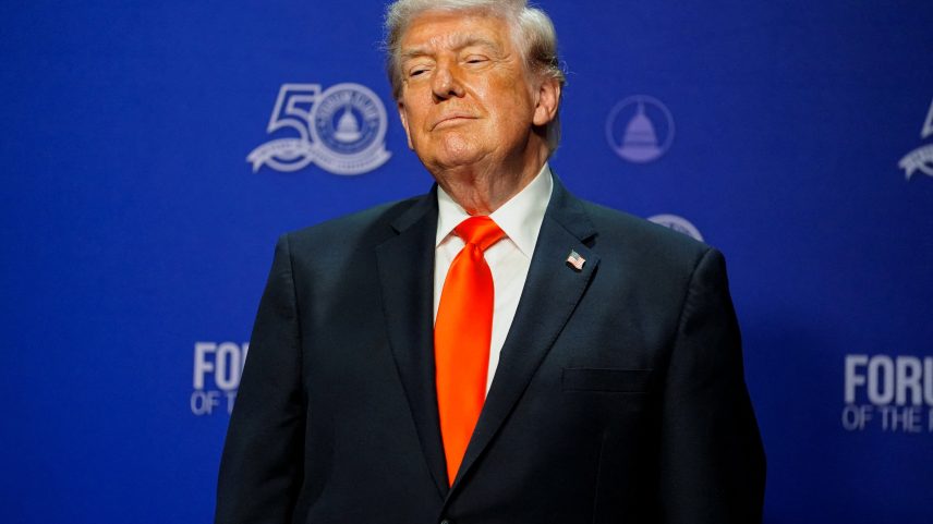 O presidente Donald Trump durante evento na Flórida em 1º de maio de 2026 — Foto: REUTERS/Nathan Howard