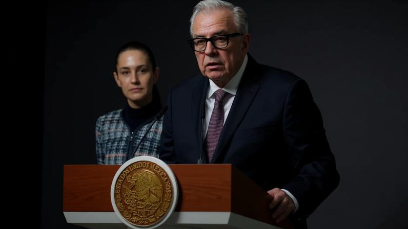 O governador de Sinaloa, Ruben Rocha, participa de uma coletiva de imprensa na Cidade do México — Foto: REUTERS/Luis Barron/Foto de Arquivo