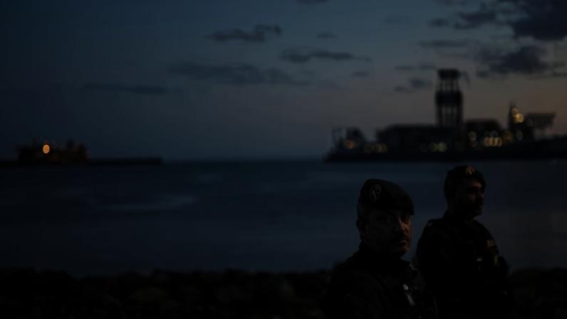 O porto de Granadilla, onde se espera que o navio de cruzeiro MV Hondius atraque.