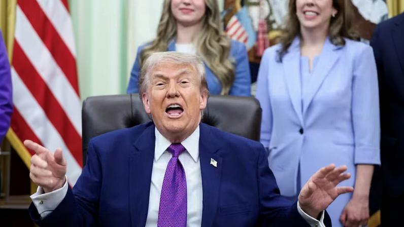O presidente dos EUA, Trump, participa de um evento sobre saúde materna na Casa Branca, em Washington, D.C.