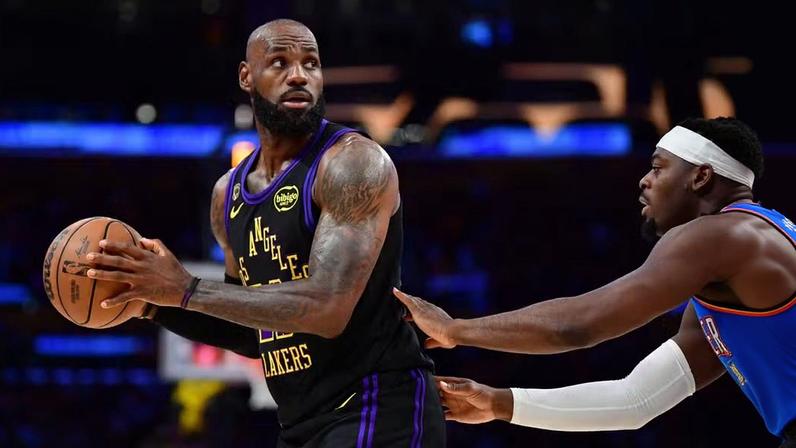 LeBron James - Los Angeles Lakers x Oklahoma City Thunder — Foto: Reuters