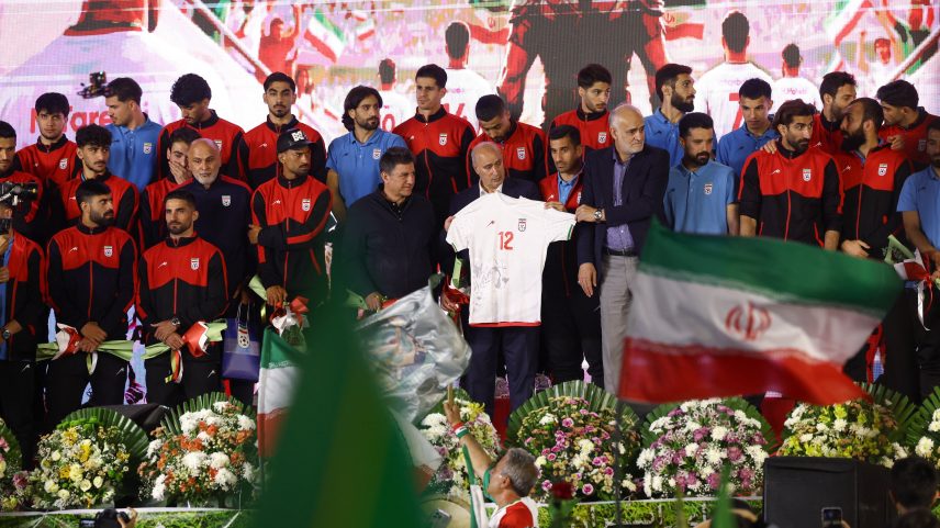 Mehdi Taj, presidente da Federação de Futebol do Irã — Foto: Amin Mohammad Jamali/Getty Images